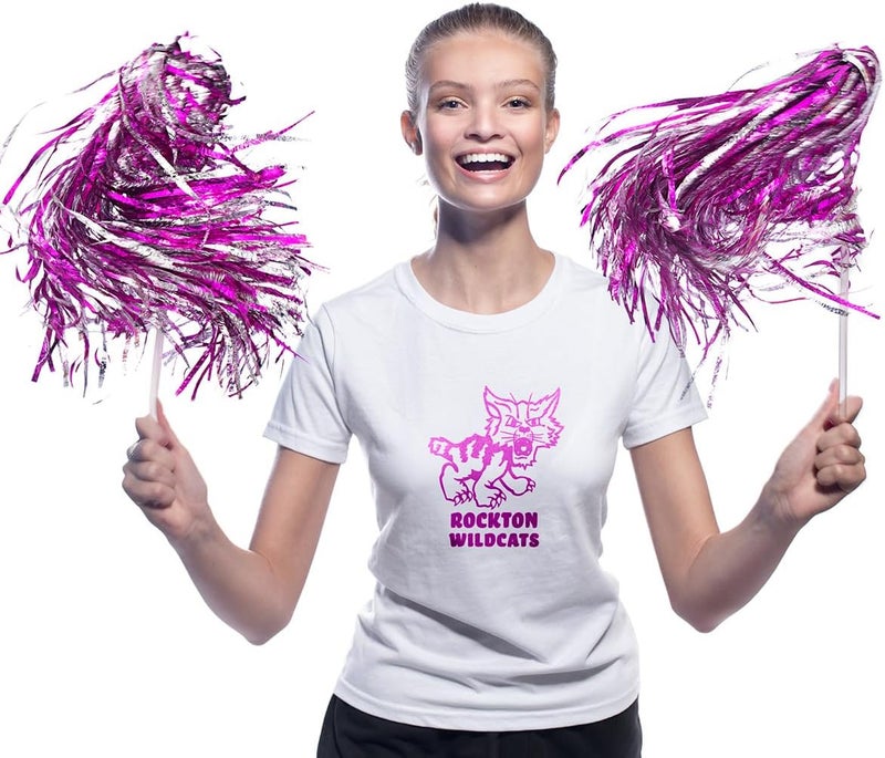 Anderson's Metallic Foil Textured School Spirit Shakers, Cheerleader Pom Poms, Football, Basketball, Homecoming Squad, Team, Party, Dance, Club, Performance, Fan Celebration Pack of 10 - Image 3
